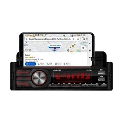 DULCET DC-F90X 1-Din Mp3 Car Stereo Player With In-Built Smartphone Holder, Hands-Free Calling (Black, 220W)